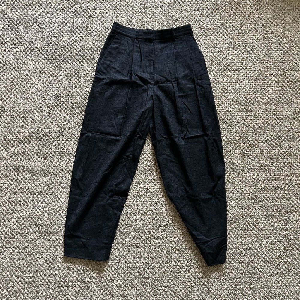 Theory Black Pleated Pant Size 0